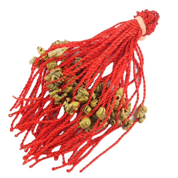 woven red rope bracelet handmade