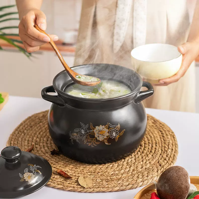 Кастрюли, тушеные, большие кастрюли для супа, жаропрочные, керамические, для супа, газовые, в старинном стиле, для дома, для супа, для запекания, для запеканки
