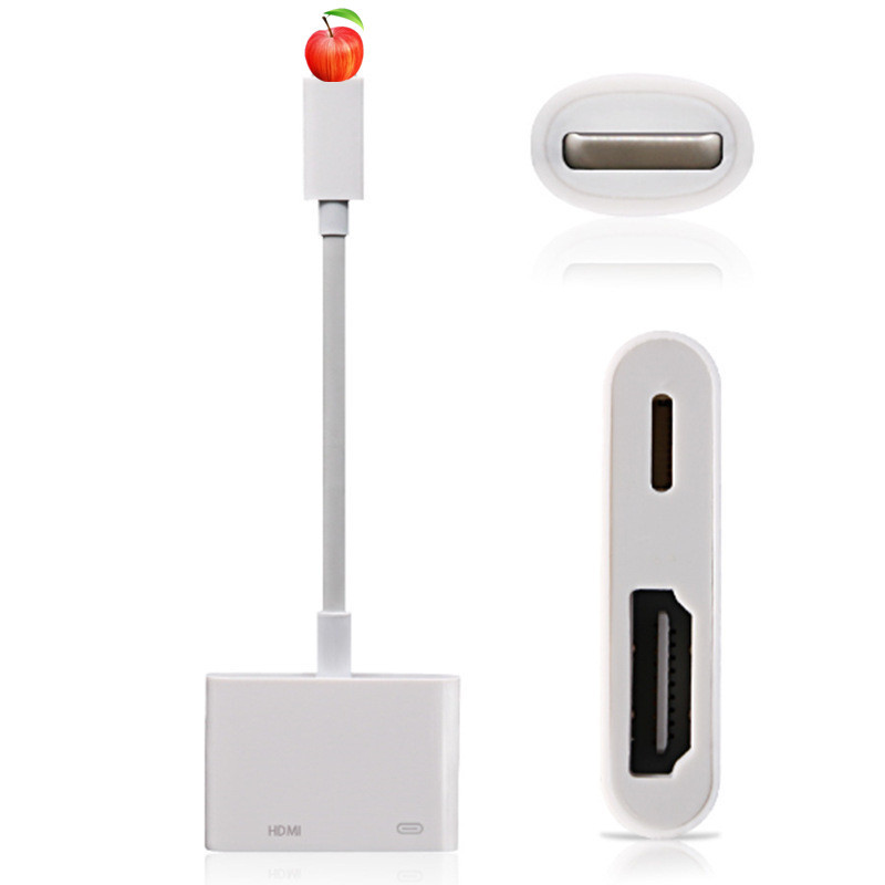 Suitable for Apple Lightning to HDMI same-screen cable, mobile phone to TV HD video converter