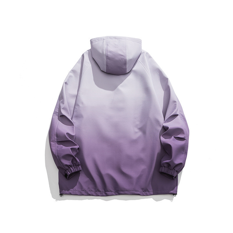 Montaña al aire libre chaqueta de asalto encapuchada hombre otoño japonés retro suelto de gran tamaño chaqueta de trabajo con cremallera