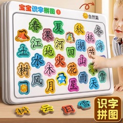 【送料無料】幼児早期教育用文字認識パズル 漢字認識認知カード 3～4歳から6歳向けおもちゃ組み立て