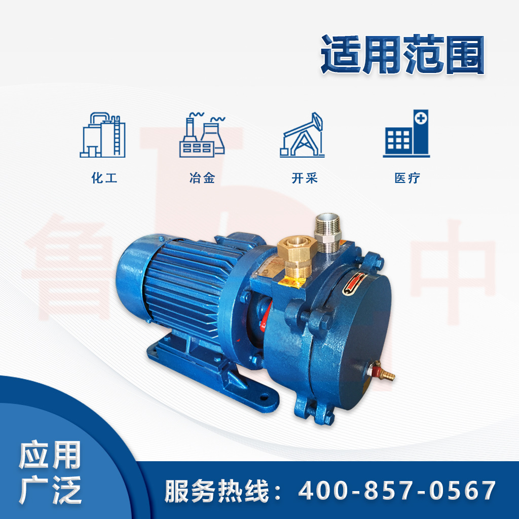 SK-15型水环式真空泵及压缩机气体输送真空设备博山厂家直供