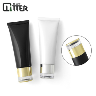 Spot 100g Cosmetic Hose Water Drop Cap Acrylic Cap Screw Cap Matte Squeeze Sub-package Empty Bottle Printing
