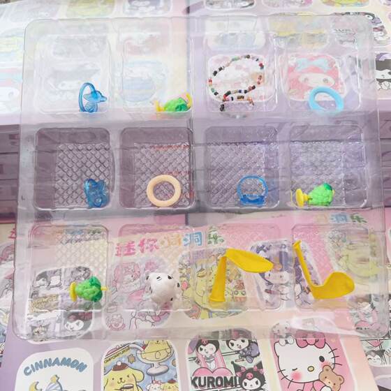 Mini Blind Box Cartoon Hole Toy 12 Hole Pole Prizes Shop Hot Selling 2 yuan Department Store Wholesale