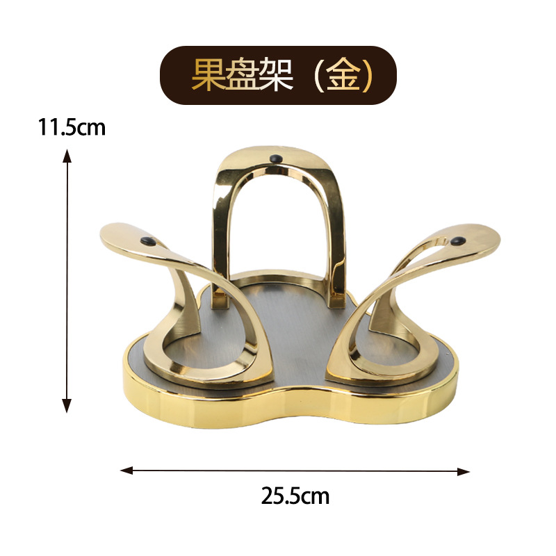 Cenizas doradas KTV suministros set de platos de frutas clube nocturno cenicero lujo ligero bar caja de toallas de fiesta de moda