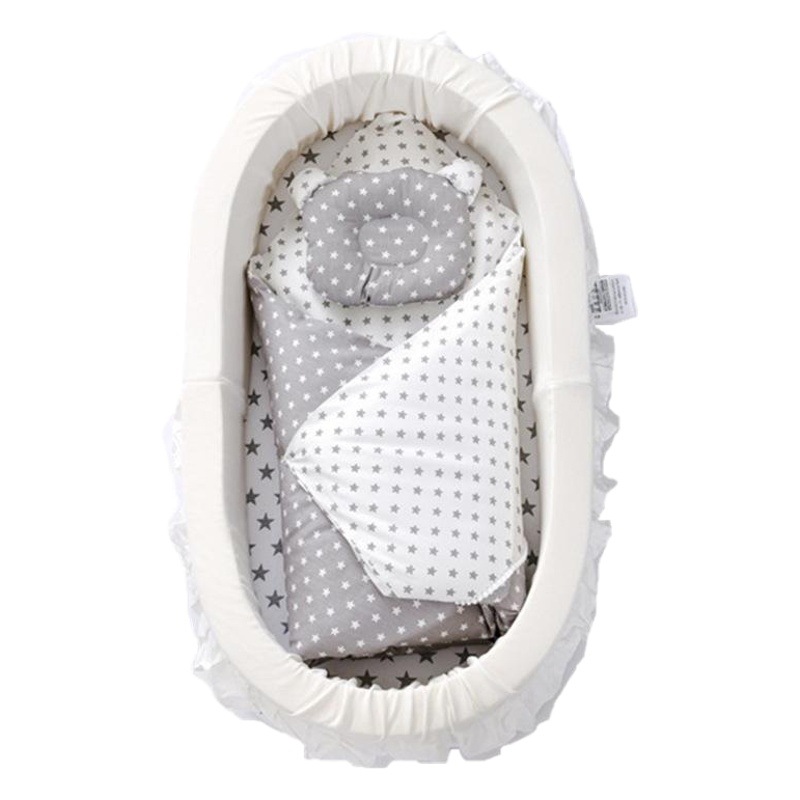 Transfronterizo nueva almohadilla de pañales cama de bebé cama media extraíble y lavable plegable cama de bebé portátil cama biónica a prueba de orina