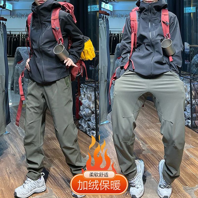 Casual Pants Men's 2025 Spring New Thickeneded Zipper Assault Pants Outdoor Sports Windproof Hiking Cargo Pants