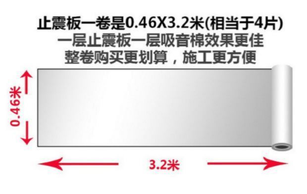 Factory Direct Supply Car Sound Insulation Cotton Shock-Absorbing Panels Full Car Modified Four-Door Chassis Noise Reduction Sound-Absorbing Self-Adhesive Butyl Glue