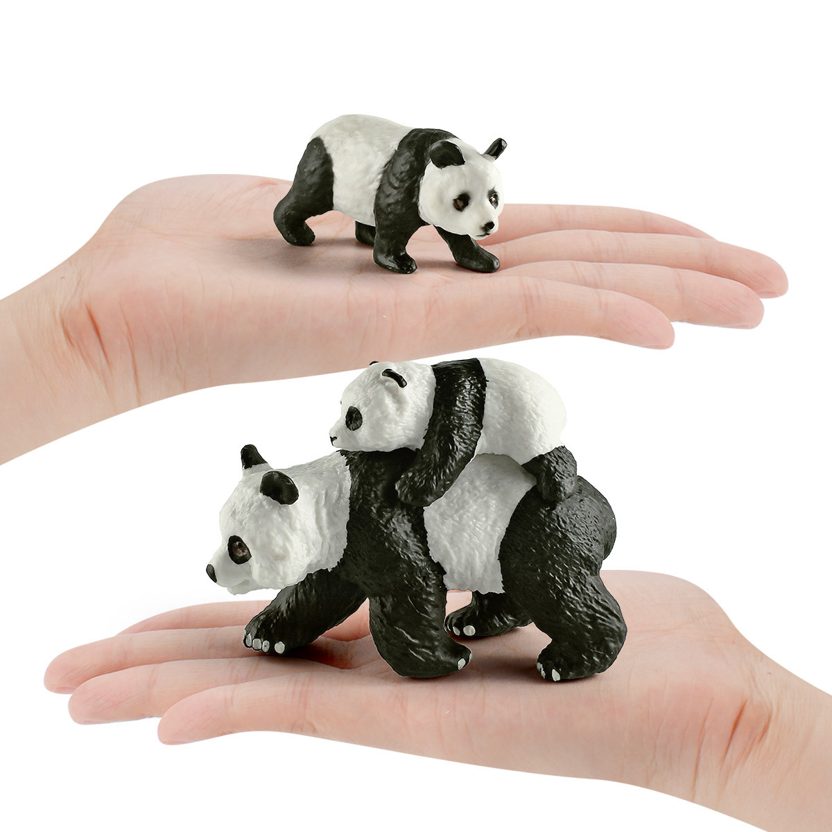 Transfronterizo niños simulación bosque modelo animal tesoro nacional panda gigante espalda bebé gateando Panda adornos estáticos hechos a mano