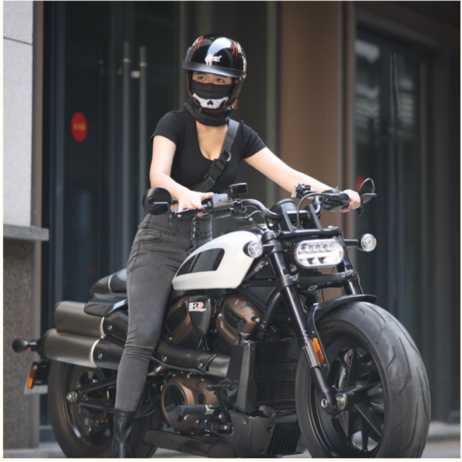Cruise Motorcycle Half Helmet Retro Winter Men's Women's Motorbike Helmet