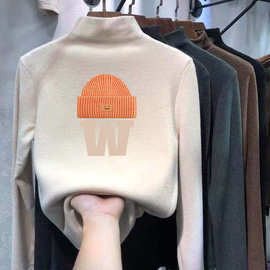 德绒长袖女童t恤春秋冬保暖新款中大童洋气儿童打底衫童装上衣服
