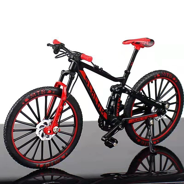 Red gift box, downhill