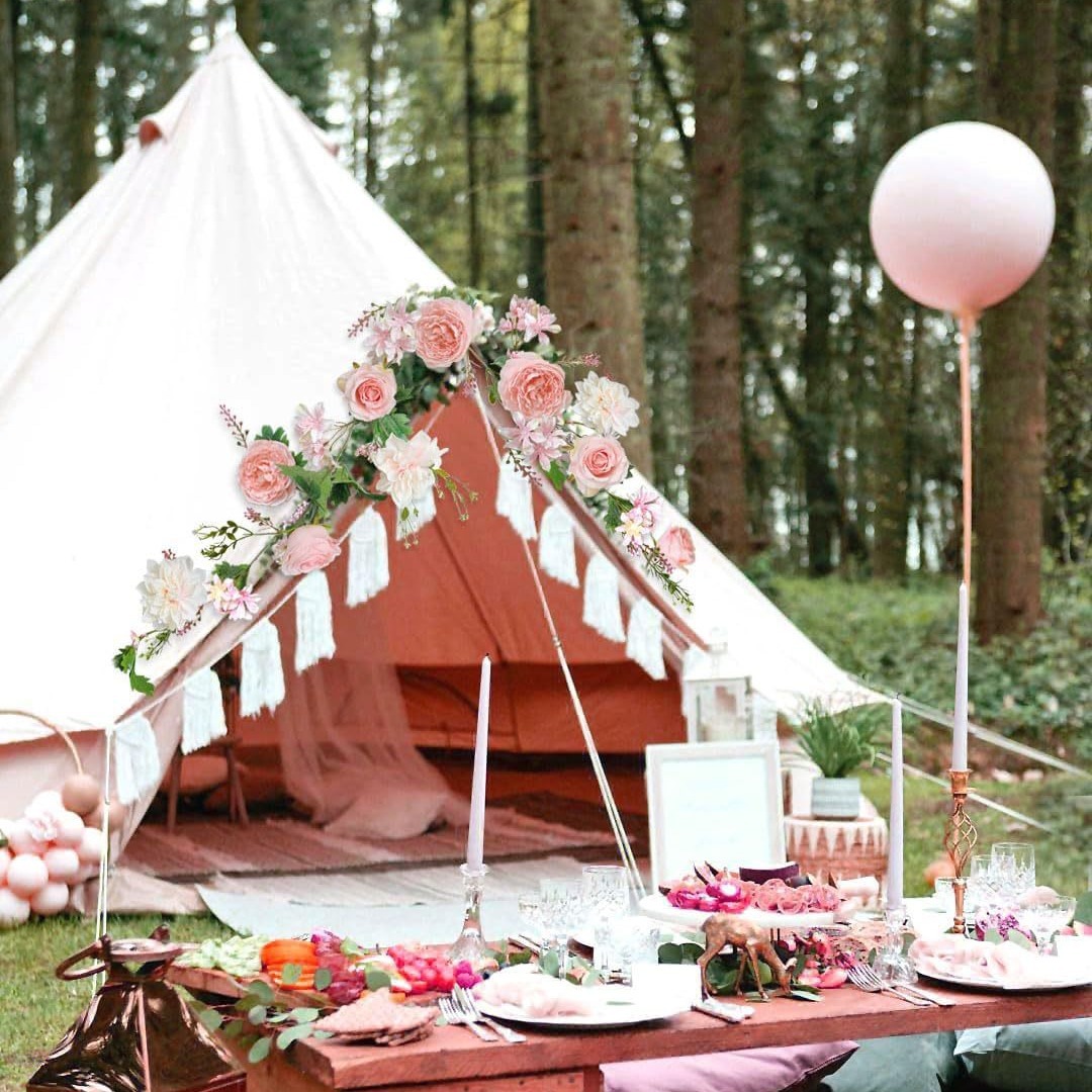 Transfronteriza artificial vid de rosa boda europea y americana decoración de flores artificiales arco fábrica al por mayor artificial rosa flor de ratán