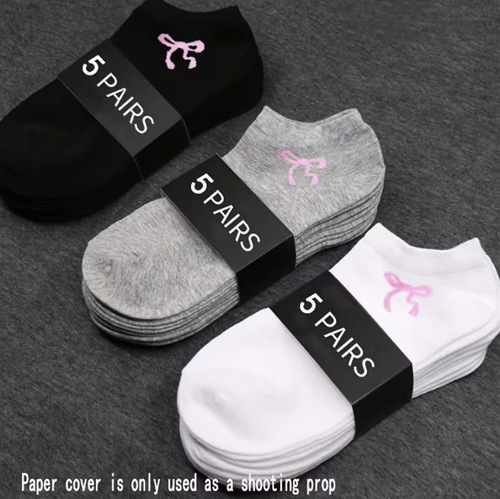 Cross-border spot consignment sports socks classic black and white gray socks summer thin boat socks for men and women breathable sweat-absorbing socks