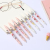 Cute cartoon capacious black gel pen for elementary school students