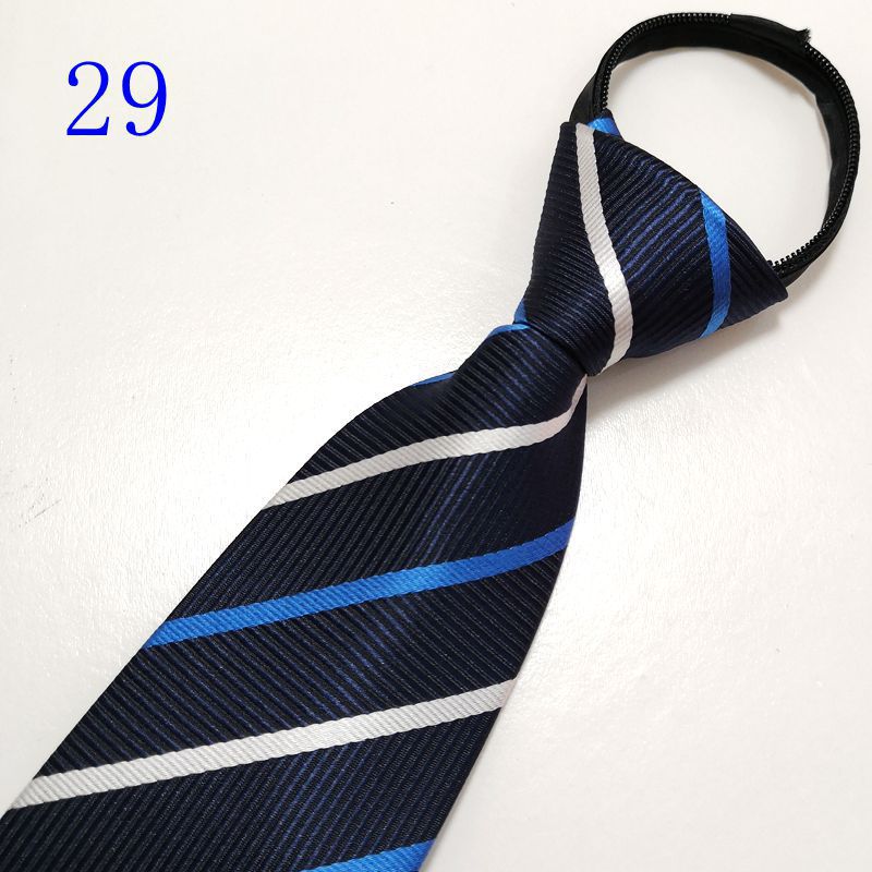 男士拉链新郎结婚红色8cm正装商务黑色免打结懒人易拉得蓝色_