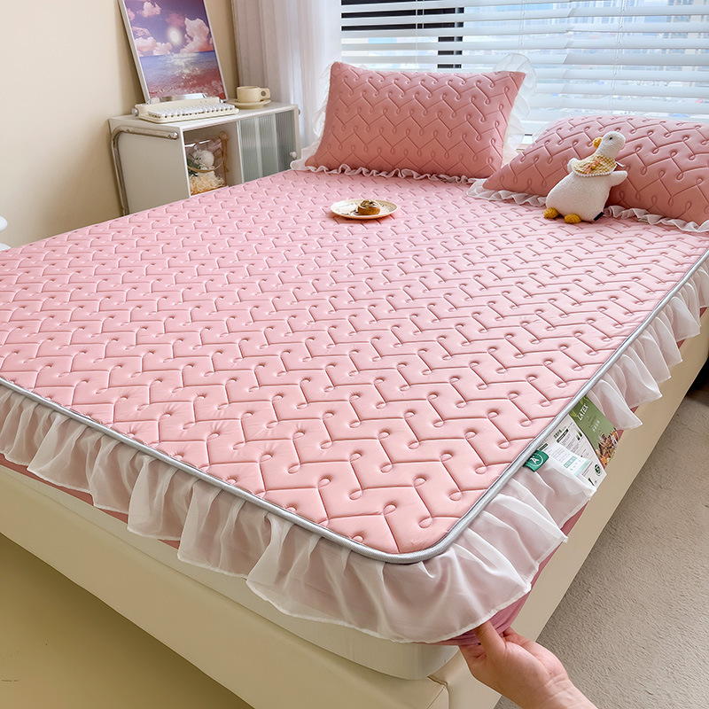 Summer silk mat, set, sheet, 3 piece set, washable