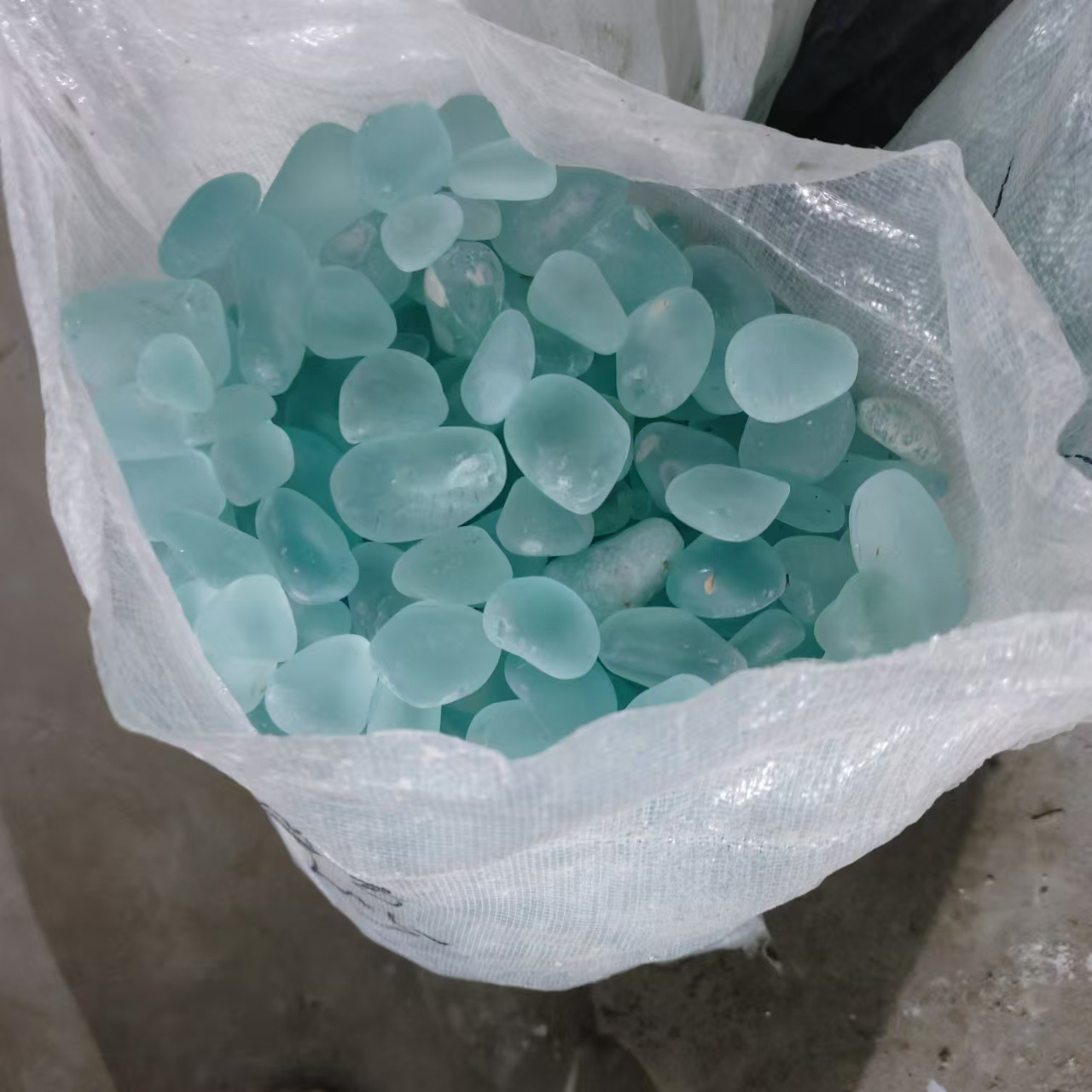 玻璃卵石 儿童考古挖宝淘金用海玻璃 水族园林造景用彩色玻璃石头