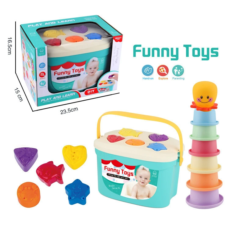 Башня, игрушка, кольца, силиконовая Дженга, импортная