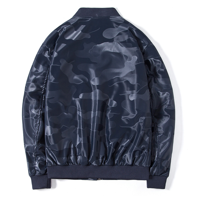 Men's Clothing leather jacket for men loose stand up collar PU leather jacket trendy brand handsome motorcycle clothing_voghion.com