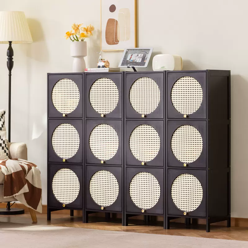 网红创意五斗柜卧室储物柜收纳家用客厅靠墙防尘餐边柜厨房置物架