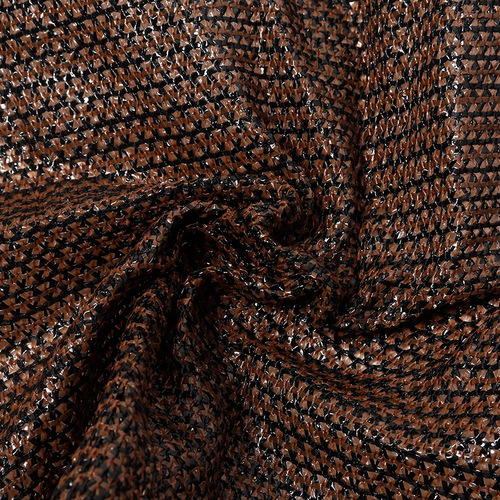 Coffee-colored sunshade net, cross-border foreign trade, encrypted thick courtyard shade, edge-bound and hole-punched sun protection privacy net