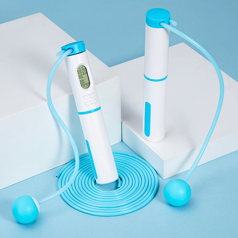 Cuerda de saltar sin cuerda que lleva el peso de silencio saltar cuerda de saltar examen de entrada de la escuela secundaria superior saltar la cuerda traje conteo electrónico saltar la cuerda bolsa de almacenamiento de regalo