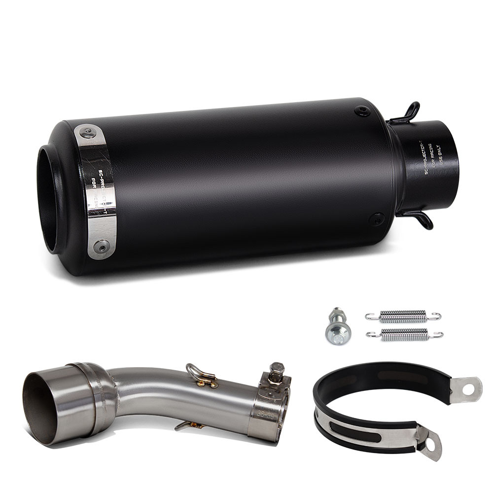 Suitable for Motorcycle Modified Exhaust Pipe R3 Stainless Steel Middle Section Sc Scorpion Barrel Tail Section 15-24 Years