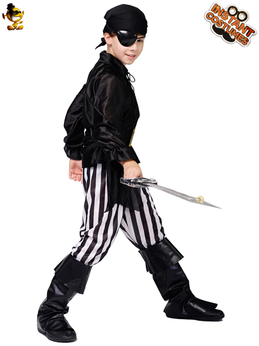 Halloween niño pirata traje niño fresco pirata etapa rendimiento partido traje cos distribución al por mayor