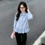 秋季翻领长袖小众衬衫