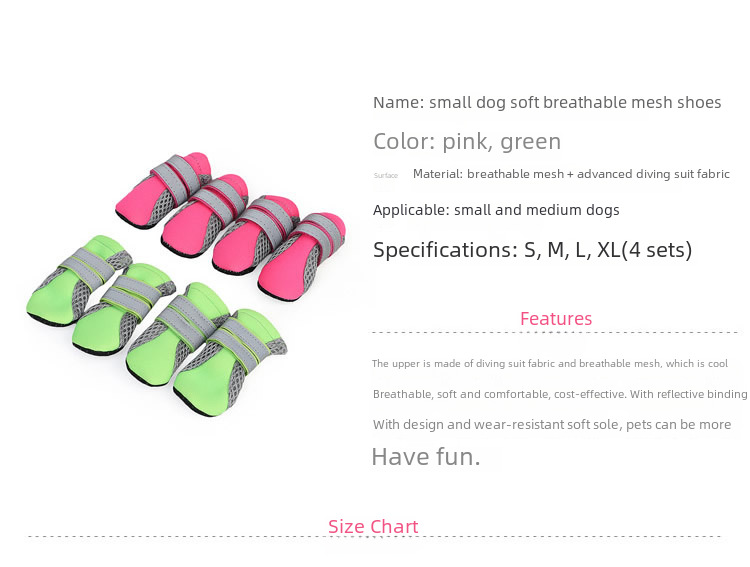 Pet Mesh Shoes Image 3