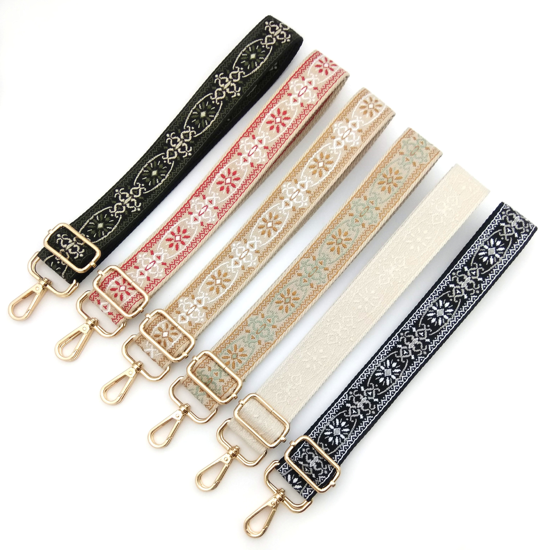 82g Weight Bag Strap Bag Accessories Type Spring Ring Trigger Clasp Closure Clasp Closure Type 1 Piece Quantity Casual, Daily Occasion Polyester Material Geometric Pattern Elegant, Ethnic Style Style 1 Piece Polyester Geometric Spring Ring Trigger Clasp Closure Bag Strap 28