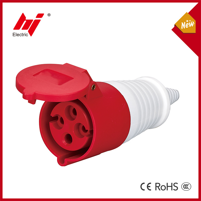 IP44工业连接器16A 4P 400V插头插座 IEC/CEE国际标准耦合器