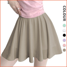 2025跨境百褶瑜伽裙女夏季假两件防走光运动短裙训练跑步网球裙子