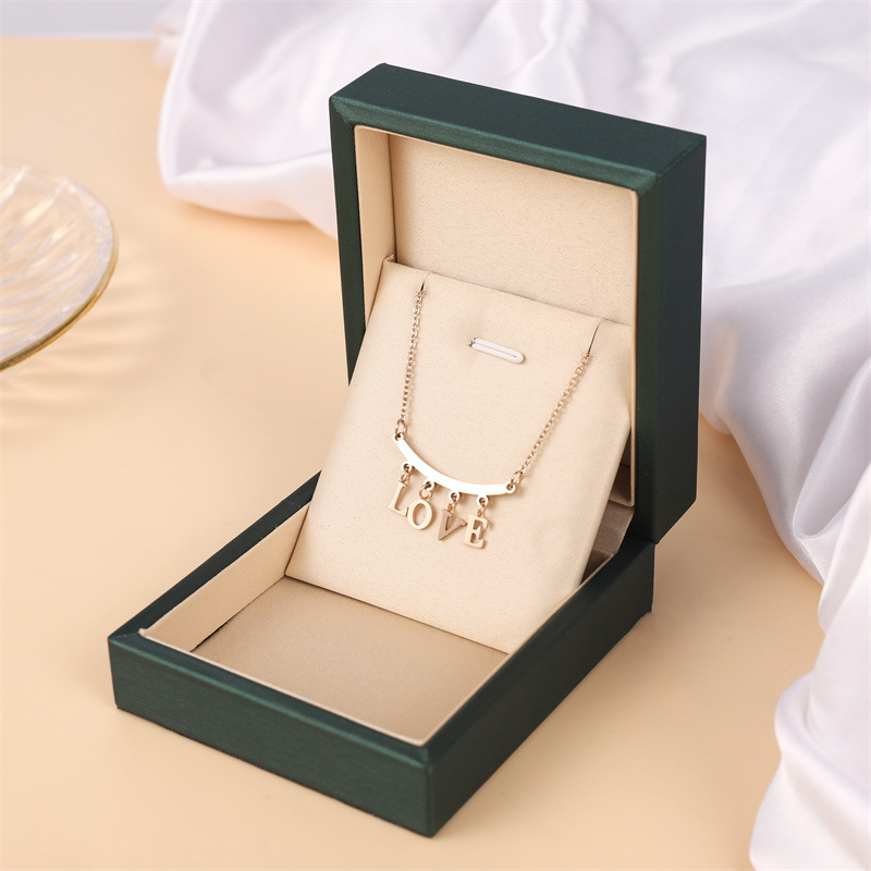 Simple Style Geometric Letter Titanium Steel Necklace