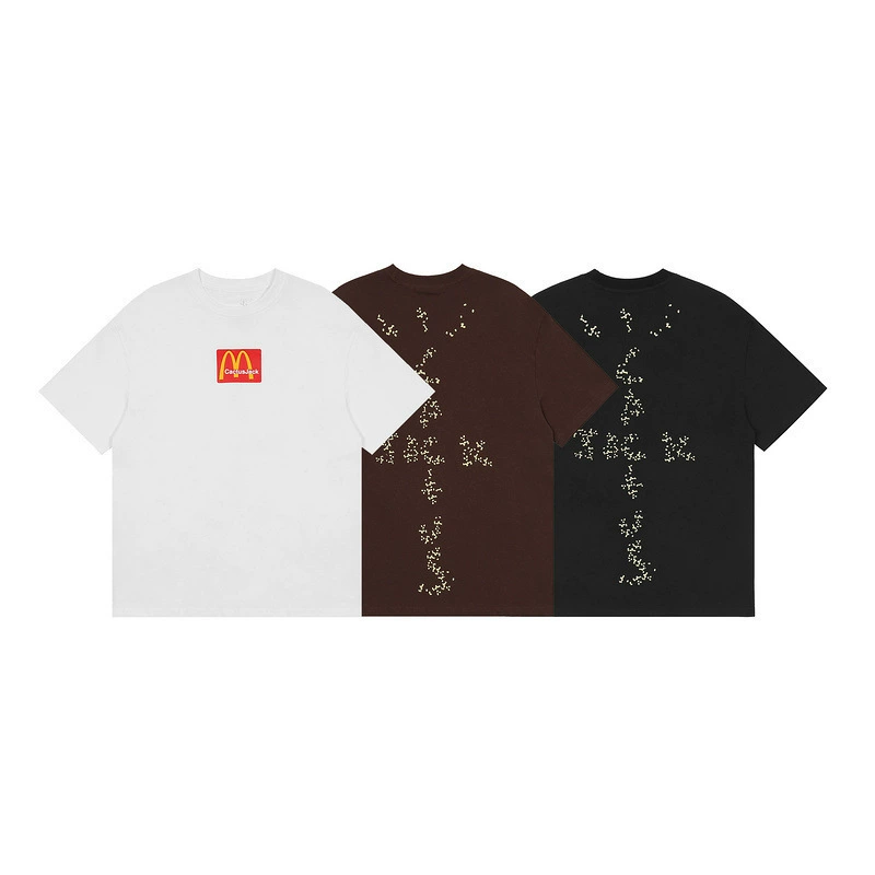 Американский бренд Tide Travis SCOTT XCACTUS JACK Fairy Palm M Rejoice Print свободная футболка с коротким рукавом хлопок
