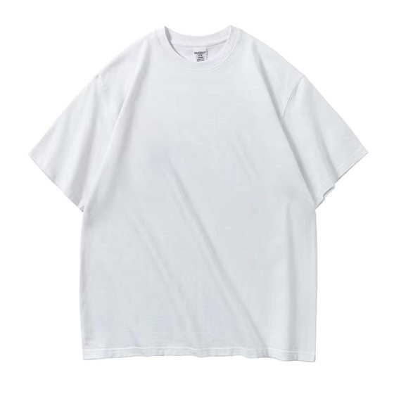 Short-sleeved T-shirt men's new summer fashion brand American retro blockbuster trend seven-and-a-half sleeve pure cotton-padded clothing t