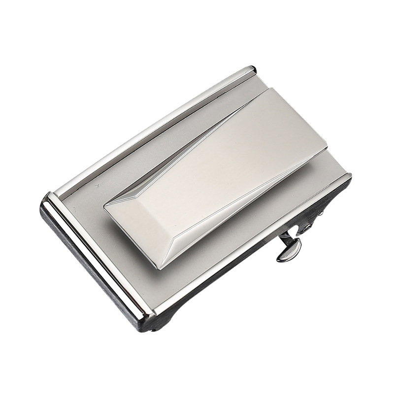 3,5/3,8 hebilla de cinturón de acero inoxidable hebilla sin dientes tipo prensa para hombre hebilla de cinturón de alta calidad hebilla de cinturón de material de sensación venta directa