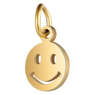 Кулон AliExpress из нержавеющей стали новый полый смайлик выражение лица сумка кулон бирка DIY ювелирные аксессуары оптом