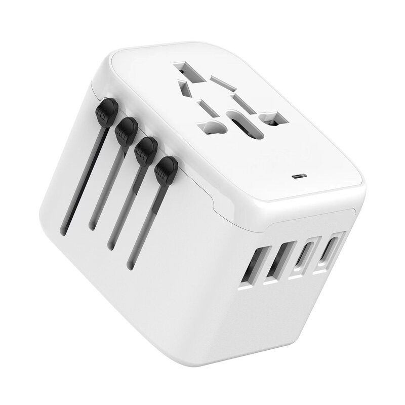 Cross-border new travel adapter multi-country plug 2USB2C United States United Kingdom Europe Australia multi-function conversion socket