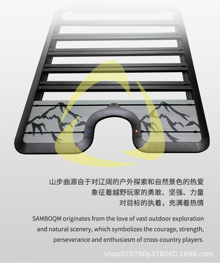 Rooftop Luggage Rack Ladder, Roof Crossbars, Luggage Frame, Off-Road Modification Parts, Expandable Roof Platform