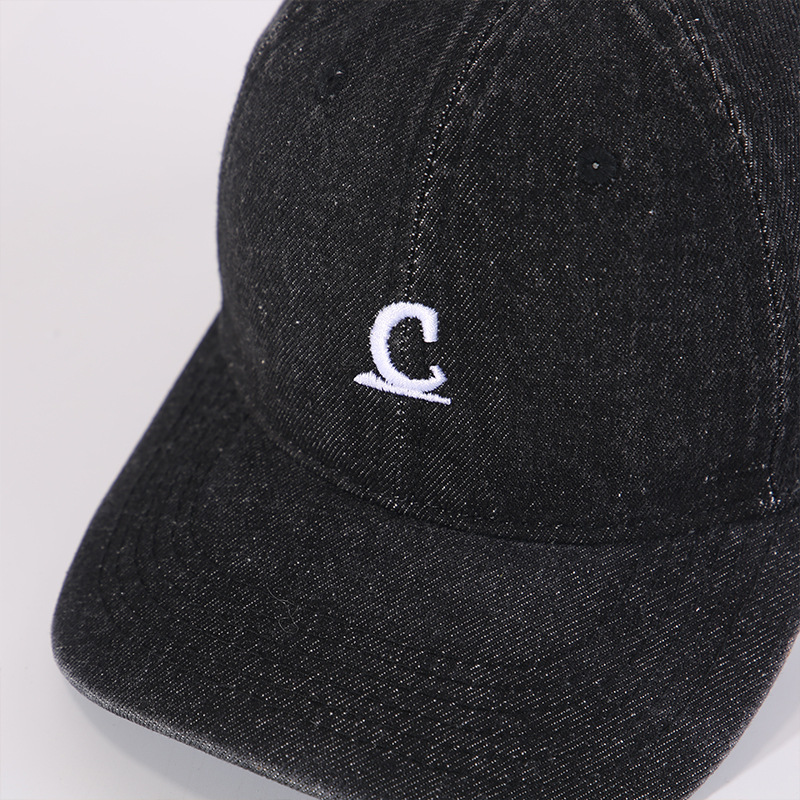 Cappellino da baseball in denim lavato stile coreano uomo e donna_voghion.com