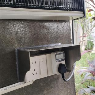 Electric car charging pile stainless steel rain cover outdoor iron 86 socket access cover sunscreen anti-collision anti-splash box