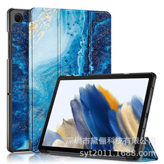 适用新款三星Tab A11平板保护壳A11 plus三折彩绘保护套硬壳2025