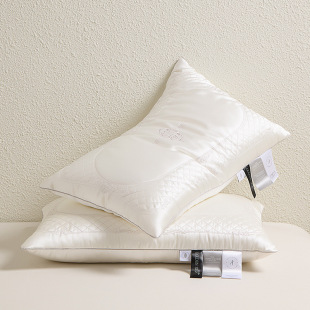 Silk Embroidered Beauty Pillow Core Home Pair Cervical Spine Support Sleep Special Hotel Adult Soft Deep Sleep
