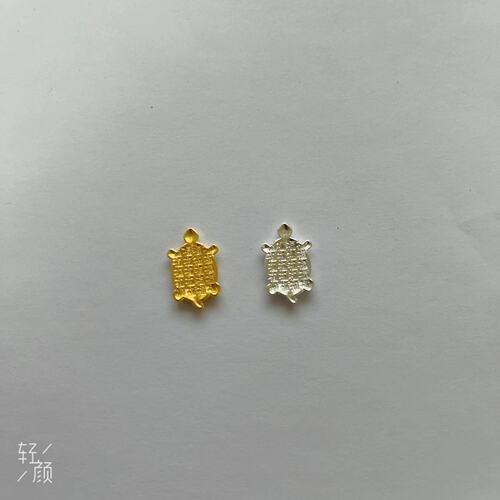 Alloy jewelry accessories diy hand-woven bracelet necklace small pendant money turtle small beetle glue pendant
