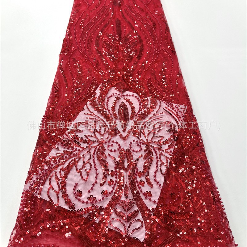Fabricantes de moda estereoscópica vestido de mano de perlas tubo tejido bordado europeo y americano sexy tejido bordado al por mayor image 4