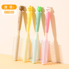 網紅INS風萌Q卡通美發梳捲髮梳女生順髮捲發燙髮梳子批發貨源