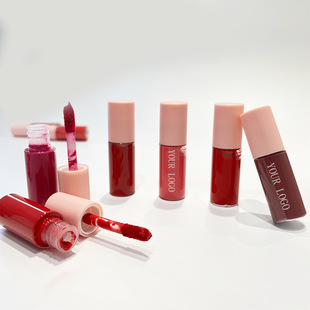 Cross-Border Exclusive Supply of Logo-Free Makeup 24-Color Lip Gloss Set Matte Pearlescent Lip Glaze Set Wholesale