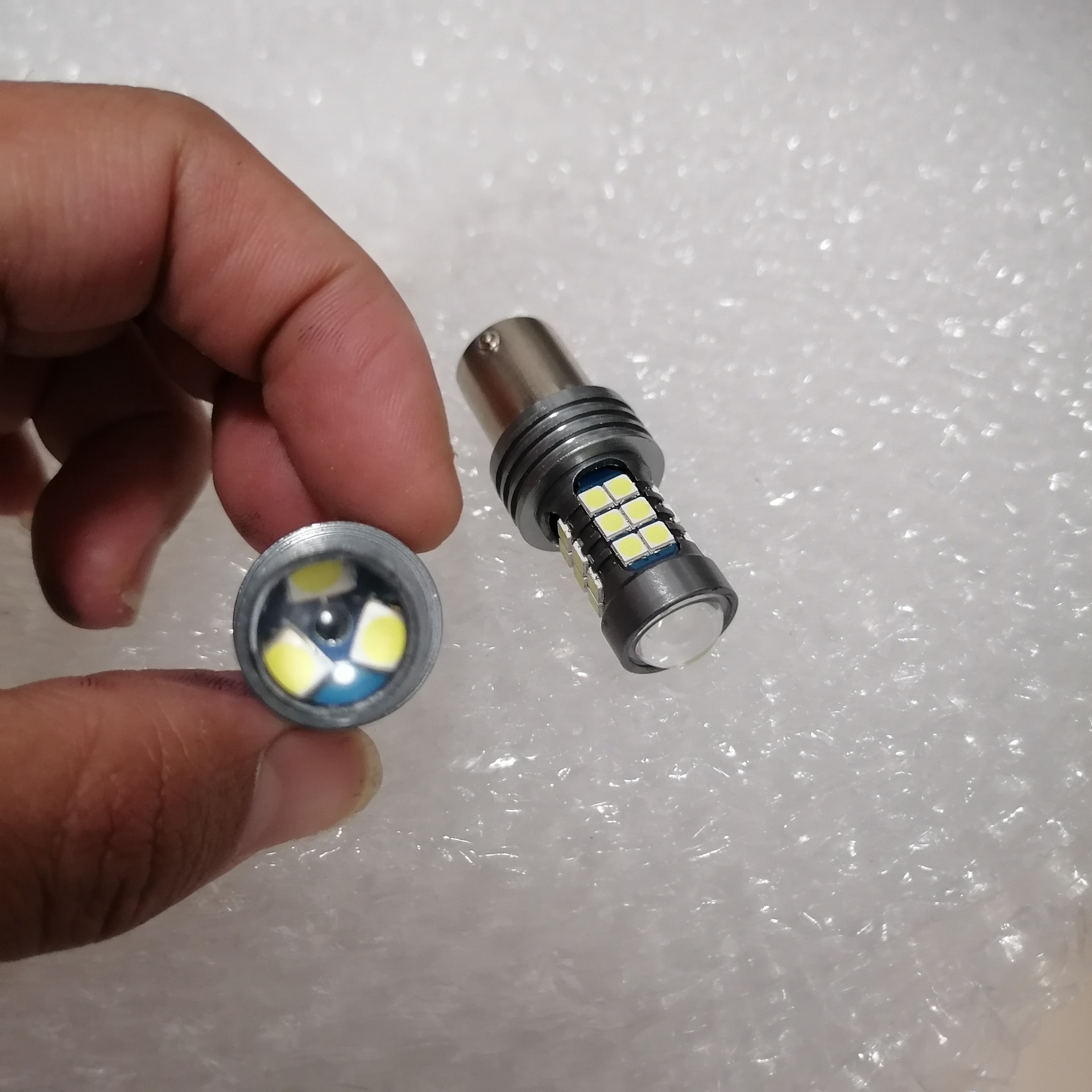 Cobolai 1156 7440 T15 car highlight decoding LED reversing brake light 3030 27SMD